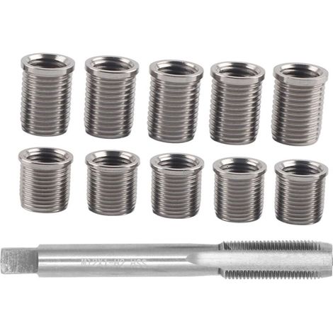 Strumento di riparazione filettatura candela bullone M10x1.0 + M12x1.0 Kit ferramenta accessori auto per rubinetto
