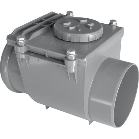 First Plast NRO160G Valvola Antiritorno in PVC con O-Ring, Grigio, diametro 160 mm (1/5)