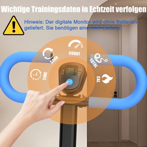 Stepper avec résistance réglable pour domicile, appareil de fitness amélioré, parfait pour salle de sport à la maison, appartement et bureau. (1/5)