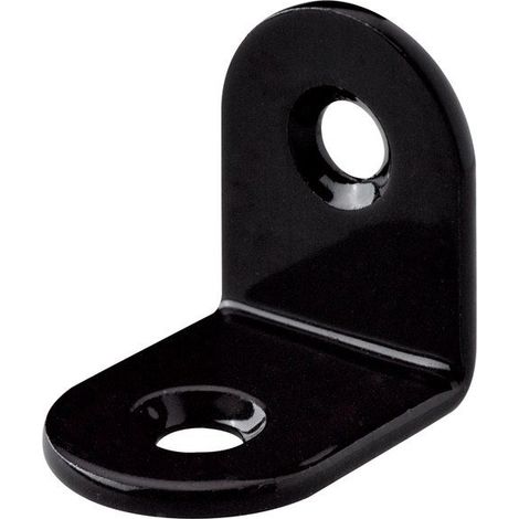 HETTICH Lot de 10 équerres de chaise acier noir HETTICH, L.10 mm x l.1.5 mm x H.2 cm