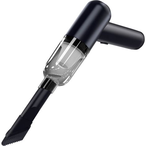 Aspirateur de voiture portable avec une puissance d'aspiration de 10 000 Pa, mini aspirateur de bureau sans clavier rechargeable, chargement inclus. (1/5)