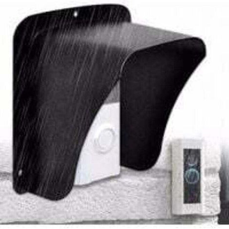 Protection Sonnette Exterieur Pluie, Housse de Pluie, En Acier Inoxydable Durable, Convient aux Prise Exterieur, Sonnette Ring, Sonnette Techole Sans Fil Exterieur (1/4)