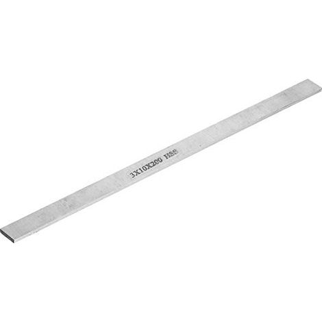 Werkzeugstange aus weißem Stahl – 20 cm – 3 x 10 x 200 mm