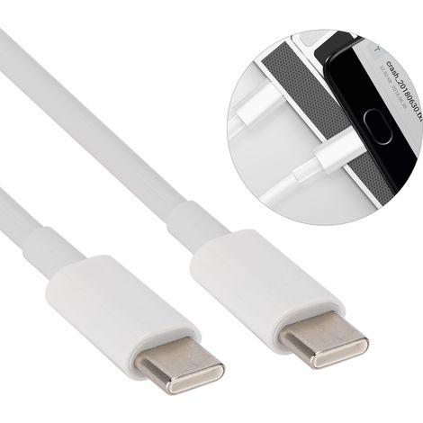 Câble USB-C 100W 5A pour charge rapide PC portable, tablette et smartphone (2m) (1/4)