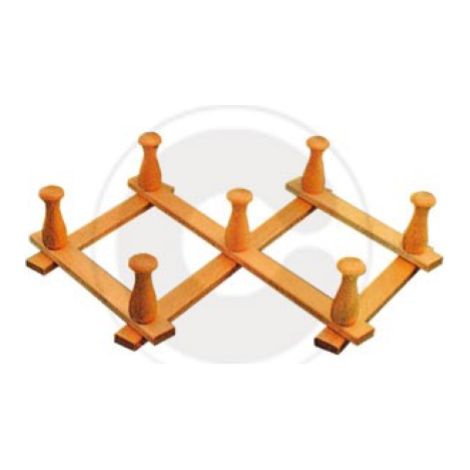 cintre extensible en bois de noyer 7 patA res 40 cm