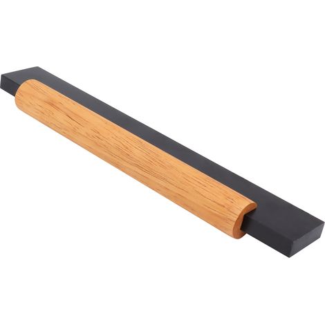 Poignée de porte nordique moderne en pin, style européen, pour placard, armoire, tiroir, noir, quincaillerie meuble, bouton tirage (1/5)