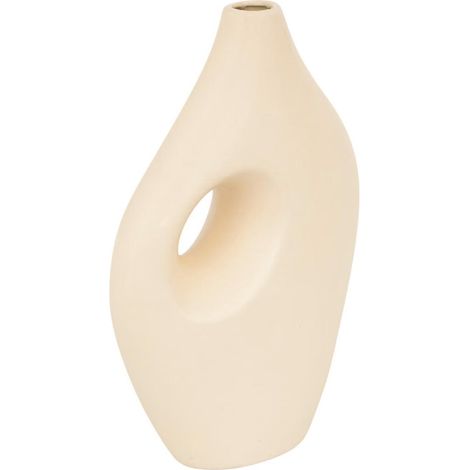 Vase Design en Dolomite "Nola" 30cm Beige (1/3)