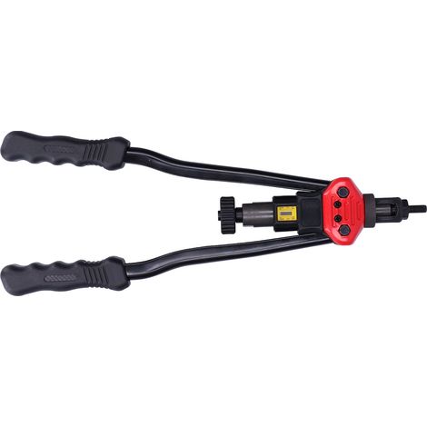 Pince à riveter manuelle double poignée en acier inoxydable, kit de rivetage professionnel BT607 pour atelier et industrie. (1/5)