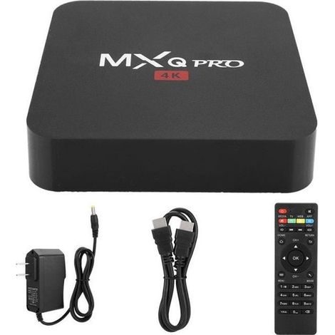 KLVGTIFS PUBox TV Smart MXQ PRO 4K RK3229 1 + 8G WiFi BT STB HD Smart Media pour Android 7.1 (prise UE) - KOE (1/4)
