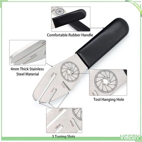 Fourche de réglage rotor - FAFEICY - Kit 5 pièces - Acier inox - Poignée caoutchouc - 3 profondeurs (15/18/42 mm) (1/5)
