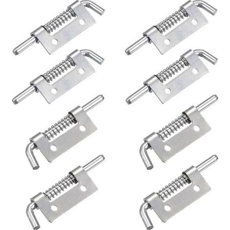 Lot de 8 Verrous à Ressort en Acier Inoxydable 304, Loquet à Ressort à Verrouillage Automatique, 52 mm Verrou de Verrouillage à Ressort pour Conteneurs, Armoires ou Portes (1/5)