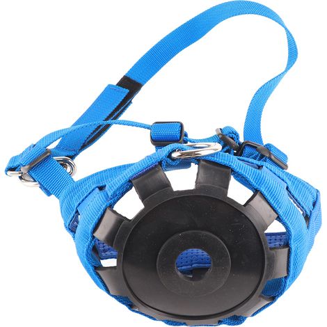 Licou cheval avec muselière pâturage doublée confort nylon gaufré robuste, équipement équestre à fermeture velcro (1/5)