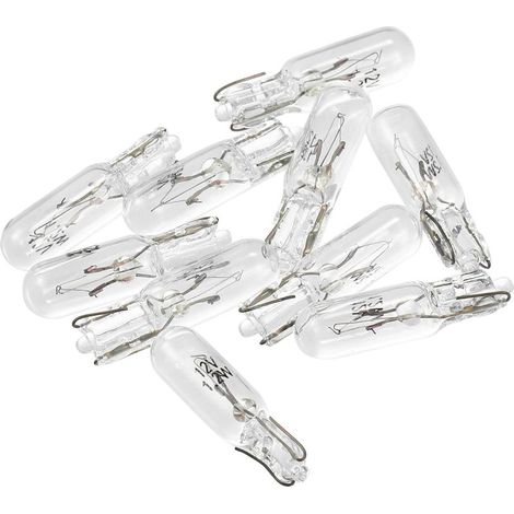 10pcs DC 12V T5 W1.2W LED Incandescent Tableau Bord Light Blanc pour Voiture