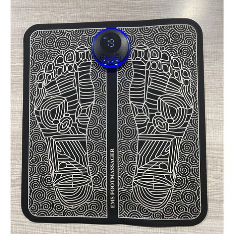 Lot de 2 Coussin Massage Pieds Électrique Stimulateur Musculaire Mat Chauffant Relaxation Cheville Jambes (1/4)