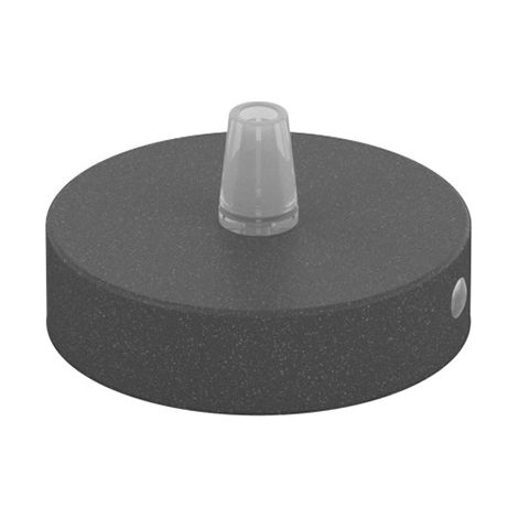 Rosone Serracavo Esterno Metallo Antracite 1 Foro D8Cm