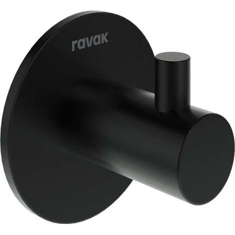 Ravak Kona - Gancho, negro mate X07P1473 (1/3)