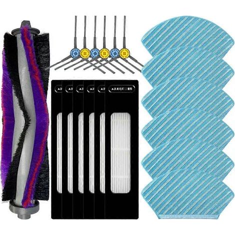 Moppzubehör mit Seitenbürste und HEPA-Filter für Midea M7 / M7 Pro / M7 Max / Eureka NER700 / Fakir Rs 770 (1/5)