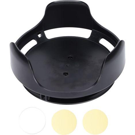 Support mural enceinte sans perçage, support étagère avec gestion des câbles pour Echo Dot 3e génération, noir (1/5)
