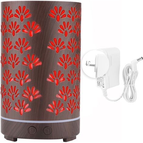 Diffuseur ultrasonique d'aromathérapie avec lumière nocturne, brumisateur de parfum pour air, prise américaine 110-240V. (1/5)