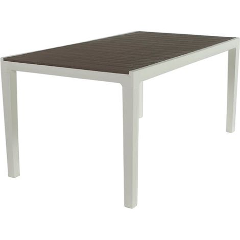 TAVOLO IN POLIPROPILENE 'HARMONY' bianco/cappuccino (1/5)