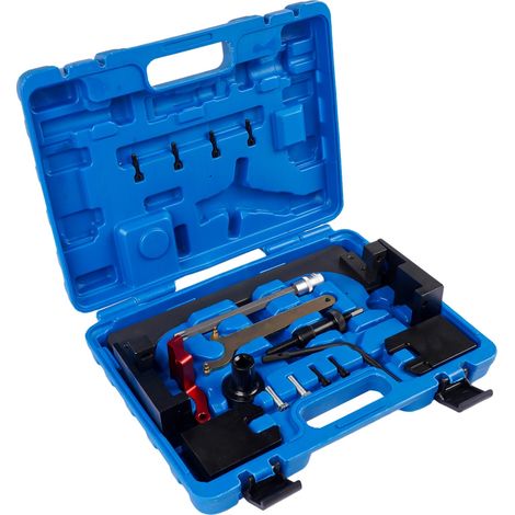 Attrezzo per la fasatura del motore, in acciaio ad alta resistenza, 30 x 20 x 5 cm, compatibile con modelli di auto compatte, consente regolazioni precise della catena di distribuzione, conforme agli (1/5)