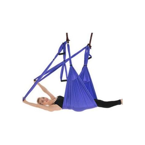 Hamac balançoire anti-gravité, serviette de yoga, serviette de yoga suspendue, sac de ceinture de yoga 250 150 cm (violet, avec 200 kg) (1/4)