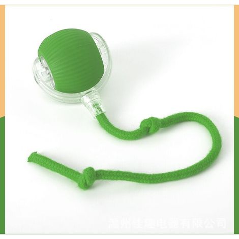 2pcs Jouet interactif pour chat - Balle de jeu interactive pour chat - Rechargeable par USB - Avec queue - 360° - Automatique - Jouet pour chat - Vert