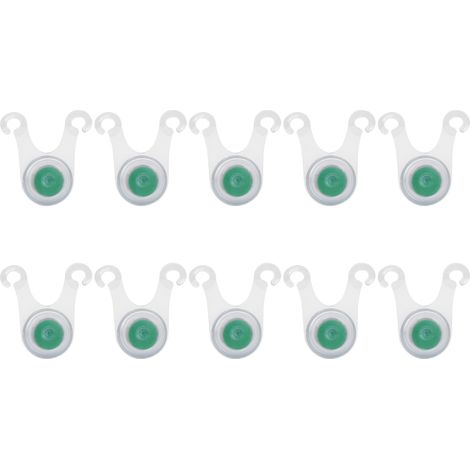 10 pièces lumière LED extérieure suspendue en silicone pour tente de camping, éclairage d'ambiance vert (1/5)
