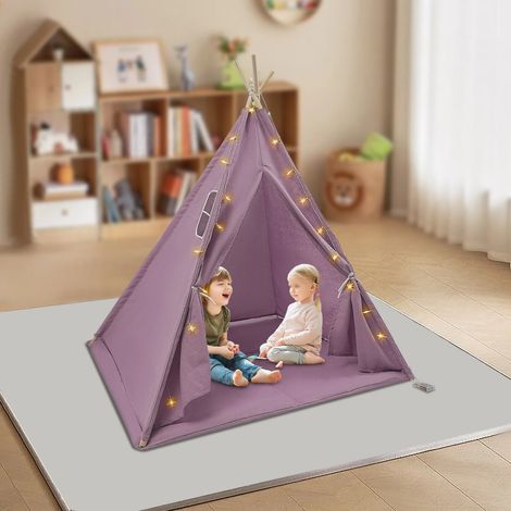 Innenspielplatz mit Licht für 1-3 Kinder, Kinderspielzelt, 120  120  140cm