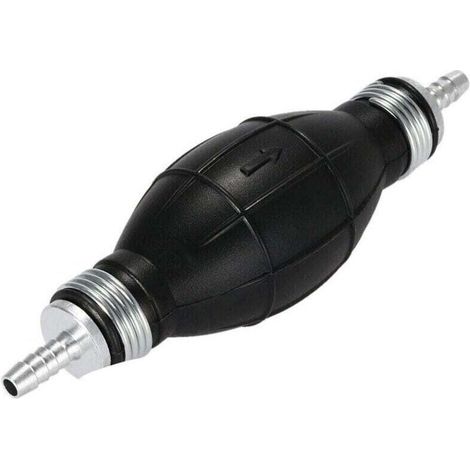 8-mm-Kraftstoffvorförderpumpe, Inline-Handpumpe für Boote, Dieselpumpe aus Aluminium, Universalpumpe für Benzin, Öl, Wasser, Kraftstofftransfer, Kfz- und Gartenpumpe (NPTERBL)