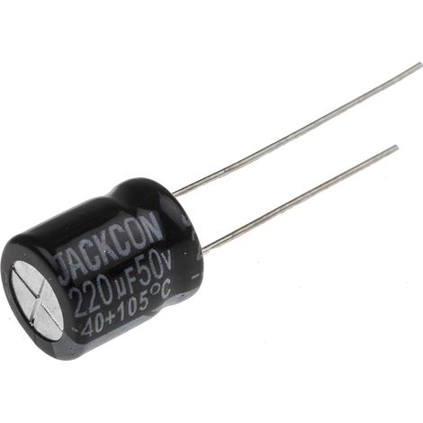 Condensateur RS PRO 220µF, 50V c.c.