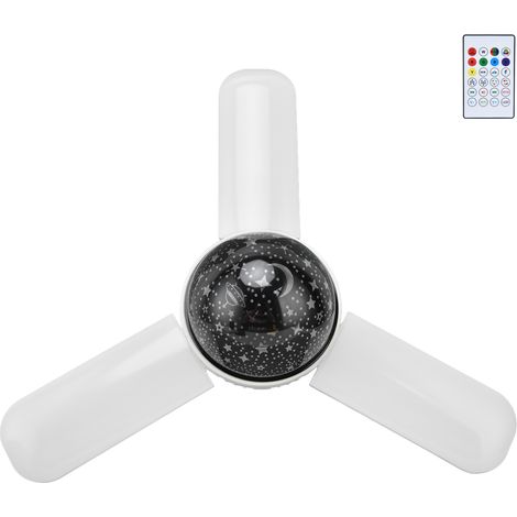 Plafonnier LED E27 48 W avec haut-parleur Bluetooth, projection, télécommande, musique RGB, 85-265 V (1/5)