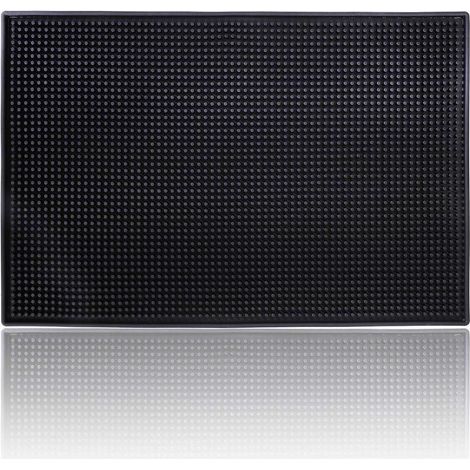 Barmatte 30x45 cm schwarz aus PVC, wasserdicht, rutschfest (1/5)