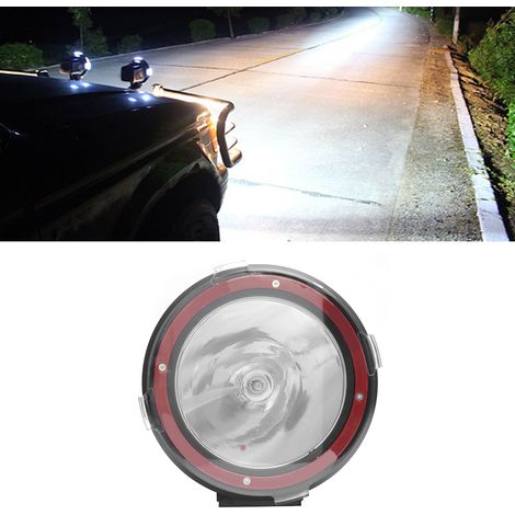 7-Zoll-HID-Frontscheinwerfer/Suchscheinwerfer für Fahrzeugmodifikation, 12–24 V, 55 W, 7 Zoll, roter Ring (1/5)
