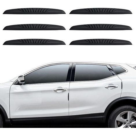 Lot de 6 protections de portières de voiture, protections de bord de portières de voiture, protections de portières de voiture anti-rayures, auto-adhésives, protection de bord de rétroviseur de voitur