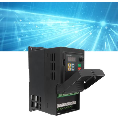Convertisseur de fréquence vectoriel robuste série LK320 pour moteurs : entrée triphasée 380-440 V, sortie triphasée 0-440 V, 0,75 kW. (1/5)