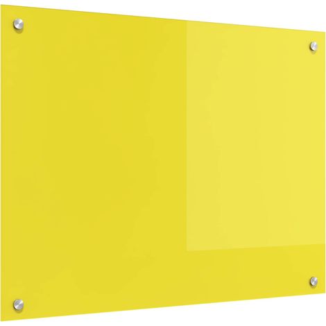 Küchenrückwand Gelb 80 x 60 cm Gehärtetes Glas (1/5)