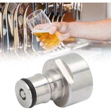 2 Pièces Adaptateur Coupleur Fût Inox Verrou à Billes Kit Déconnexion Rapide Conversion Brassage Maison G5/8 (1/5)