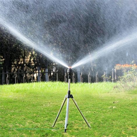 Arroseur rotatif sur trépied - Arroseur de jardin - Arroseur en acier inoxydable - Arroseur réglable à 360° - Arroseur de jardin (1/5)
