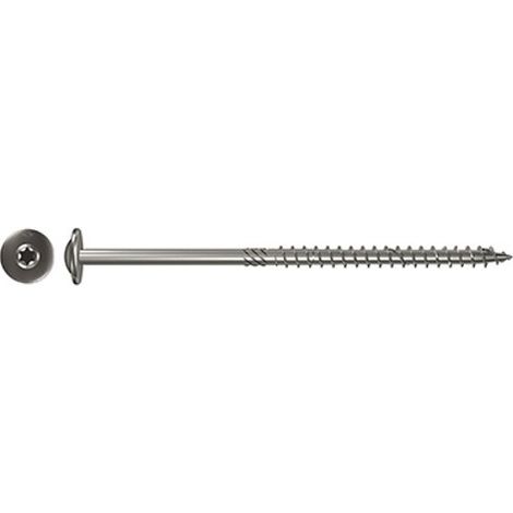 Fischer 100x Holzbauschraube Power-Fast 6 x 120 Tellerkopf A2 nichtrostender Stahl Teilgewinde Innenstern TX - 657436