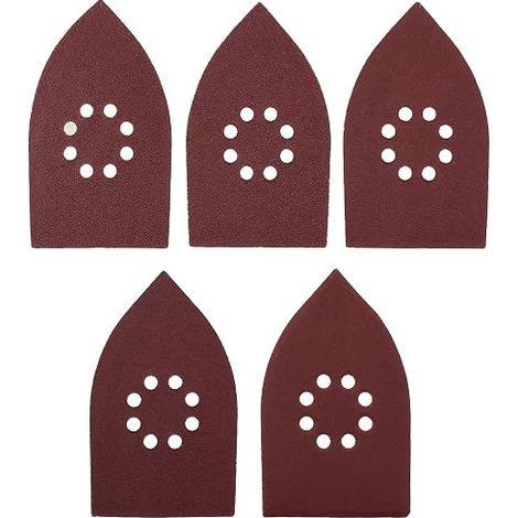 Lot de 50 feuilles de papier abrasif, grain 40, 60, 80, 100, 120, compatible avec les ponceuses multi-usages KA200 KA110E, 105 x 175 mm