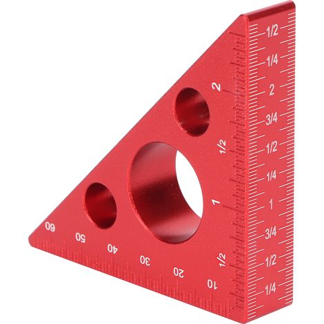 Dickes, dreieckiges Lineal aus Aluminiumlegierung zur Höhenmessung, DIY-Holzmesswerkzeug (1/5)