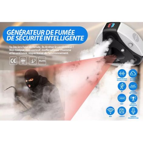 Caméra de surveillance Wifi 1080P – Détection de mouvement PIR – Vision nocturne – Portée intérieure 50m, extérieure 100m – Installation simple (1/4)