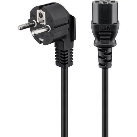Câble électrique secteur 0.60m noir (1/2)