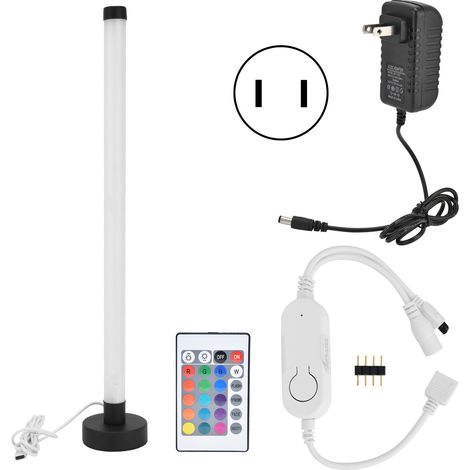 Lampadaire RGB Wi-Fi 16 millions de couleurs, style moderne, télécommande 24 touches, éclairage d'angle vertical pour bureau, restaurant, prise US 100-240 V (1/5)