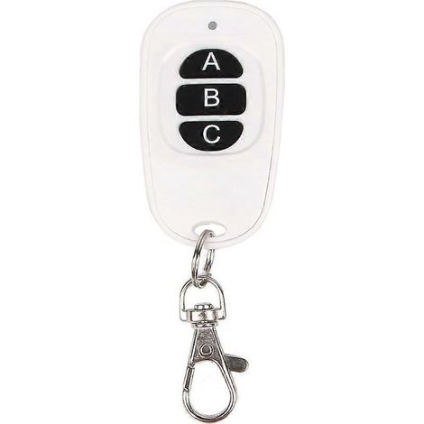 Télécommande RF sans fil 4 canaux 433MHz EV1527 pour rideaux - 3 boutons (1/4)