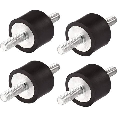 M8 30 x 20 Paquete de 4 almohadillas de goma aislantes antivibración para compresores de aire, motores diésel, bombas de agua