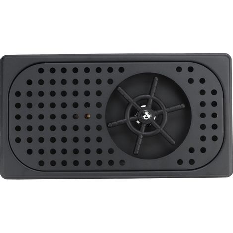 Lave-tasses automatique en acier inoxydable noir mat, usage domestique et commercial, idéal pour les bars. (1/5)