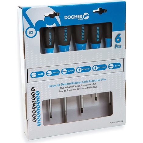 Schraubendreher-Set aus Karton, 6-teilig, Industrial Plus  DOGHER 300-002