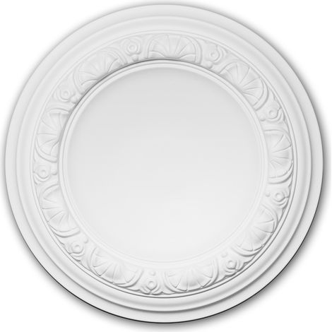 Ceiling Rose 156032 Profhome Ceiling Decoration Medallion Rosette Decorative Element Neo-Renaissance style white Ø 32 cm
